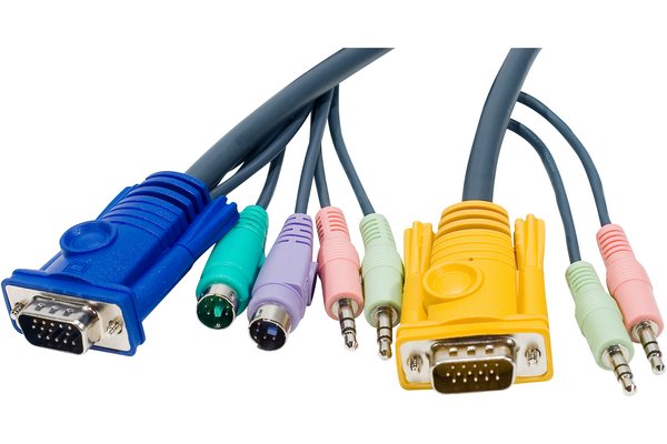 ATEN Câble KVM 1,8m PS/2 avec SPHD 3 en 1 et audio - 1,8 m - PS/2 - PS/2 - VGA - Noir - HDB-15 - 2 x PS/2 - 2 x 3.5mm