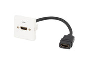 TESCA Plastron LEGRAND HDMI USINAGE VERTICAL 2.0 F vers HDMI 2.0 F de 0,2 m