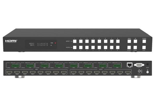 ALTIMIUM - Matrice HDMI 8x8 - 4K@60Hz 4:4:4-18Gbps-Seamless-multiview