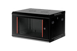 EKIVALAN Coffret Essentiel assemblé 12U prof.600 AV verre flancs amo. noir