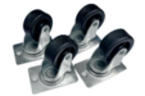 EKIVALAN Jeu de roulettes pour Essentiel, 2 sans frein et 2 avec frein