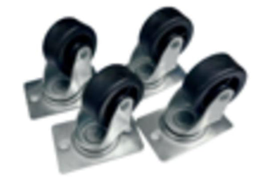 EKIVALAN Jeu de roulettes pour Essentiel, 2 sans frein et 2 avec frein