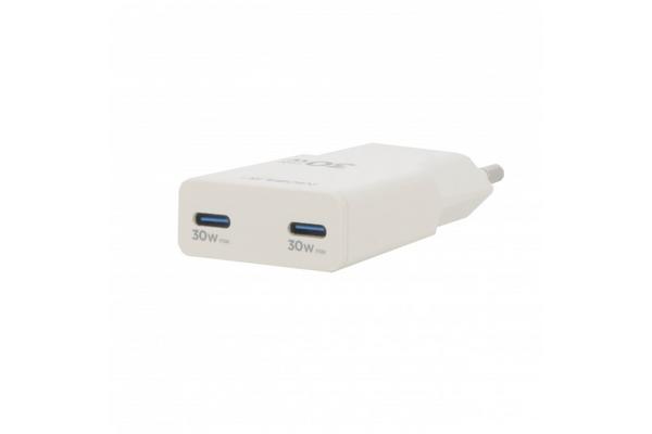 30W Ultra-Thin Wall Charger - 2 USB C
