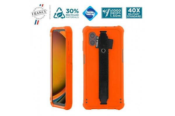 PROTECH-Case-Safety Orange+Handstrap