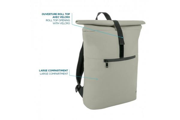 MOBILIS Sac à dos Roll Top 14-16" 16L