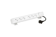 Bloc Bureau 6x2P+T F/B avec inter et cordon 2m avec fiche -