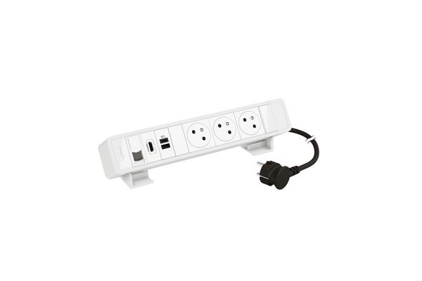 Bloc Bureau 3x2P+T F/B + USB A+C + RJ45 + HDMI cordon 2m fic