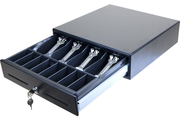 Tiroir caisse à encombrement reduit pour terminal point de vente