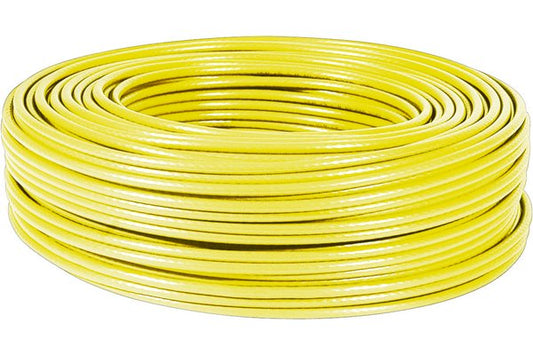 Câble multibrin S/FTP CAT6 jaune - 100 m