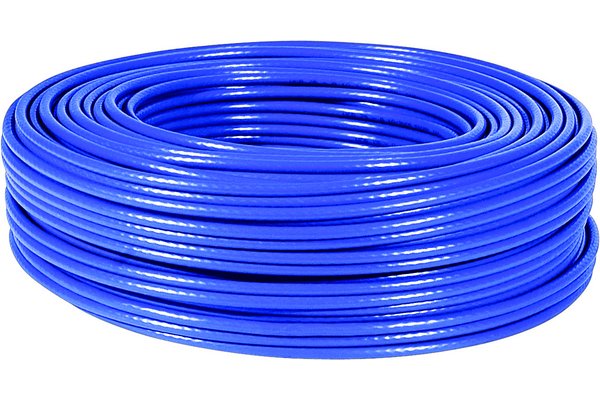 Câble multibrin F/UTP CAT6A LS0H bleu - 100 m