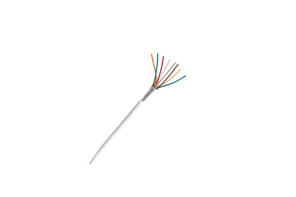 EKIVALAN Câble alarme souple 100% cuivre 6x0,22 mm² LSZH Eca blanc - 100 m