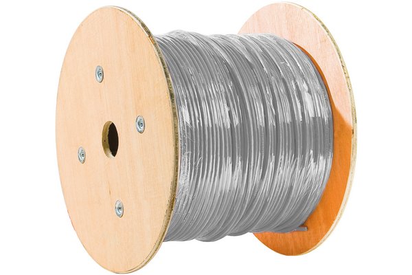 EKIVALAN Câble F/FTP 2x4P Cat6A LSZH Dca gris (T300)