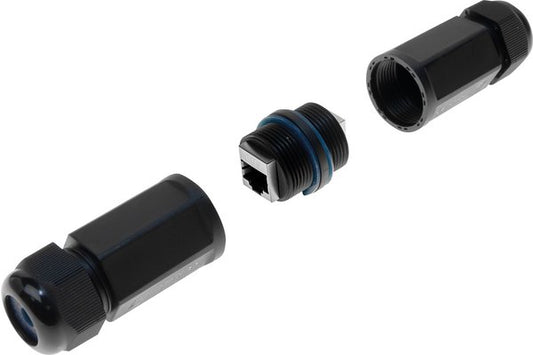 Embase de traversée étanche RJ45 STP CAT 6 - avec manchons