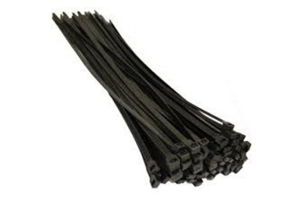 SERRES CABLES NOIR 203x3,6 mm (LOT DE 1KPCS)