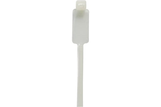 Lien serre-câbles avec porte-étiquette 28 x 13 mm - 10 pcs - 270 x 4,6 mm