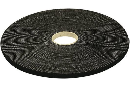 Rouleau de lien auto-agrippant largeur 10 mm - noir - 20 m