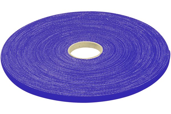 Rouleau de lien auto-agrippant largeur 10 mm - bleu - 20 m