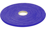 Rouleau de lien auto-agrippant largeur 10 mm - bleu - 20 m