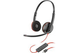 POLY Blackwire C3220 casque USB-C + Housse - 2 écouteurs