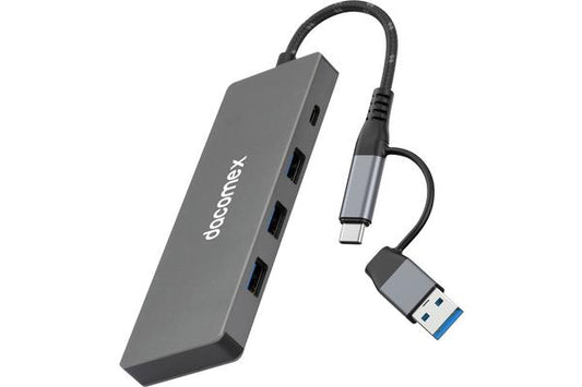 DACOMEX Hub USB HB607 USB Type-A/C, 7 x Type-A + 1 x Type-C