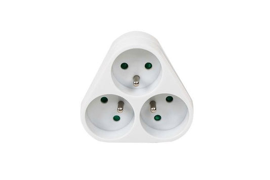 DEXLAN Bloc multiprise 3 prises françaises