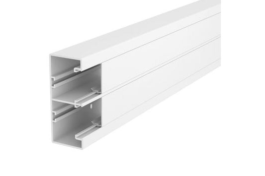 OBO GOULOTTE RAPID 45-2 GK 130x53 PVC - 2 compartiments blanc - 2 m