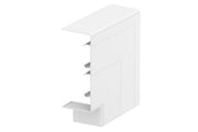 OBO ANGLE PLAT POUR GOULOTTE RAPID 45-2 GK 130x53 PVC BLANC