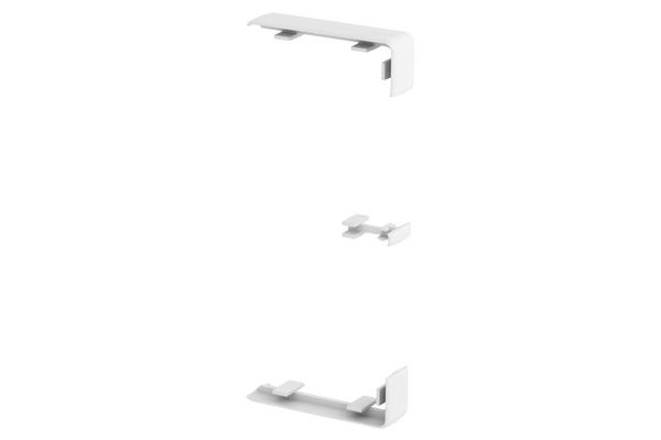 OBO ECLISSE COUVRE-JOINT POUR GOULOTTE RAPID 45-2 GK 130x53 PVC BLANC