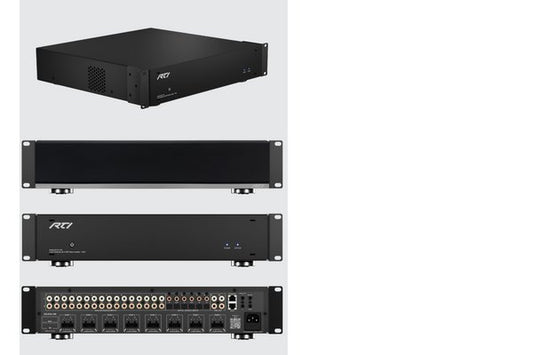 RTI- Matrice audio de distribution amplifiée 8x10 DSP-100w