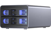 Boîtier externe USB-C 10Gbps RAID 2 baies pour disque SATA 3,5 HDD / 2,5 SSD