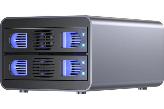 Boîtier externe USB-C 10Gbps RAID 2 baies pour disque SATA 3,5 HDD / 2,5 SSD