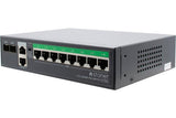 STONET P112GS Switch 10 ports Gigabit dont 8 PoE+ 120W & 2 ports fibre SFP