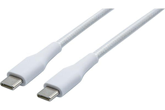CORDON USB-C HI-SPEED BLANC 60W FAST CHARGE (IPHONE 16 Pro max...)-1m