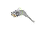 Cordon RJ45 CAT 6A U/FTP orientable 360° gris - 1 m