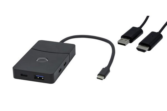 Docking station hub USB 3 ports 5Gbp + USB-C PD + HDMI 4K /  HDMI sans fil 1080p