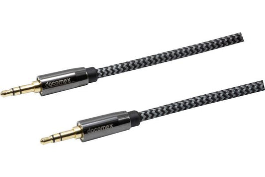 DACOMEX CORDON JACK STEREO 3,5mm METAL + NYLON ECO RESPONSABLE-2m