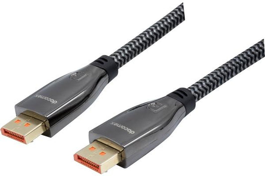 DACOMEX CORDON DisplayPort 2.1 80Gpbs METAL + NYLON eco responsable- 2m