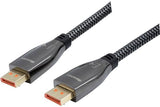 DACOMEX CORDON DisplayPort 2.1 80Gpbs METAL + NYLON eco responsable- 2m