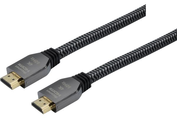 DACOMEX CORDON HDMI 2.0 METAL + NYLON matériaux recyclés - 2,0m