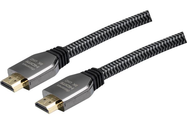 DACOMEX CORDON HDMI 2.1 METAL + NYLON matériaux recyclés - 3m