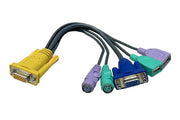 ATEN LIN5-27X6-U21G  Cable pour console CL5708 USB-PS2 5 en