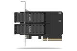 ICYDOCK Double Rack amovible SSD NVMe sur slot PCIe 4.0 x8