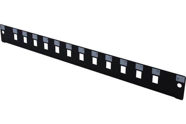 Façade nue 12 LC Duplex/SC Simplex pour tiroir optique 1U