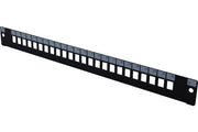 Façade nue 24 LC Duplex/SC Simplex pour tiroir optique 1U