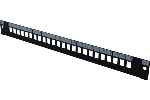 Façade nue 24 LC Duplex/SC Simplex pour tiroir optique 1U