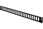 Façade nue 24 SC Duplex/LC Quad pour tiroir optique 1U