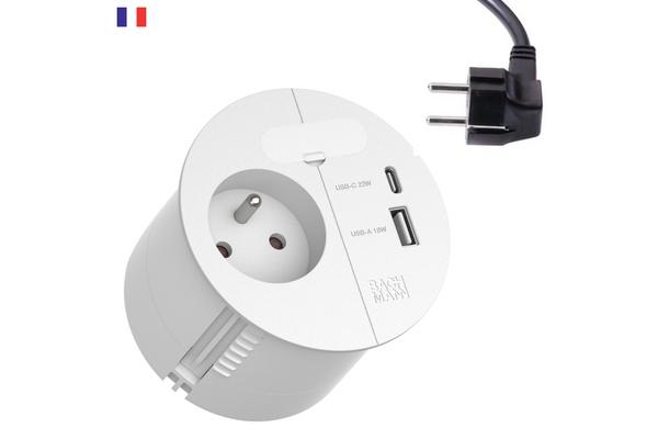 BACHMANN Insert 1 prise LOOP IN CHARGE blanc