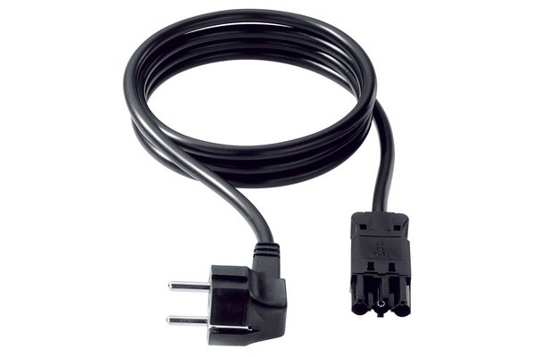 BACHMANN Cordon secteur noir GST18 - 2,0 m