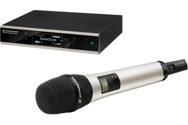Vocal set including hand-held transmitt