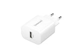 CHARGEUR SECTEUR USB TYPE A 5 W - BLANC